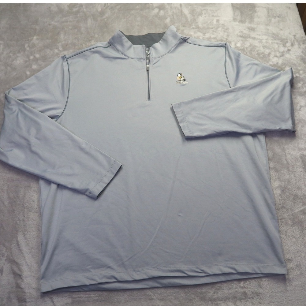 Ahead USA Men's Gray Twin Eagles Golf 1/4 Zip Pullover Sweatshirt XXL Naples FL